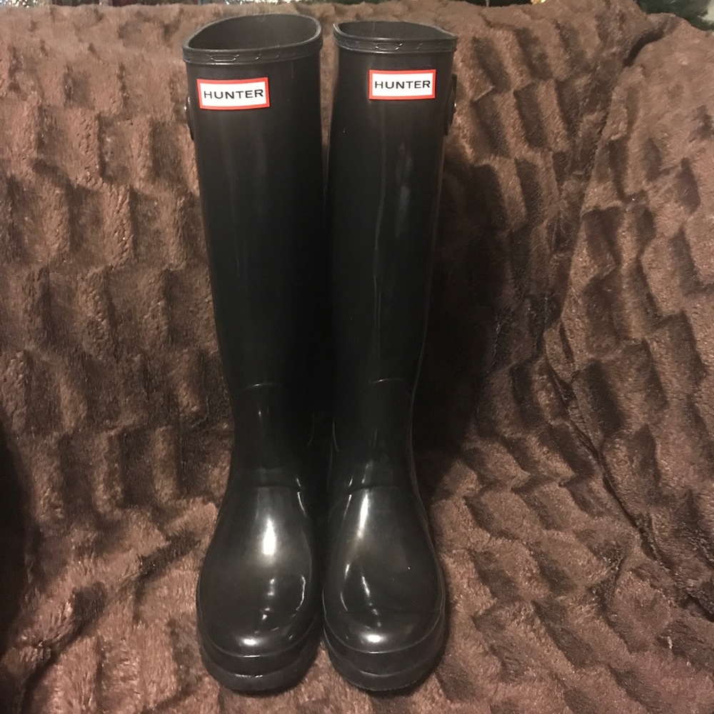 Hunter Rain Boots - Women's Tall Size 8